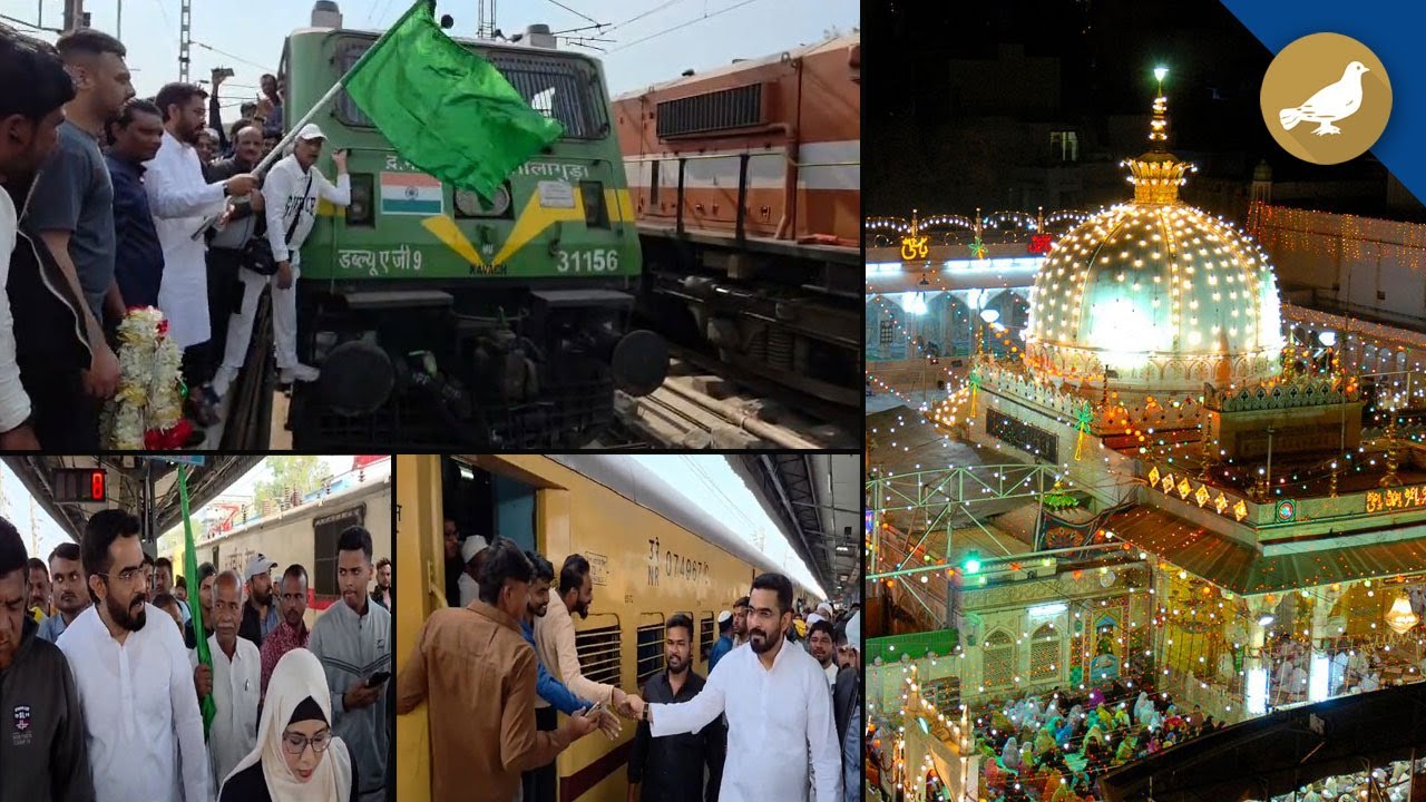 Majid Hussain flag off special trains from Hyderabad to Ajmer Sharif for 814th Urs