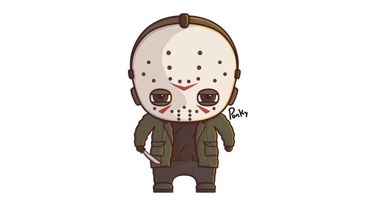 HOW TO DRAW JASON VOORHEES FRIDAY THE 13TH - YouTube.