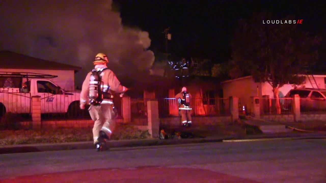 Residential Structure Fire / Colton 11.7.19 - YouTube