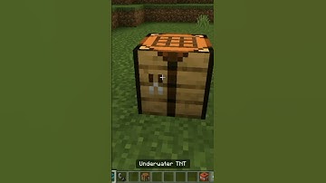How to make an underwater TNT in minecraft!