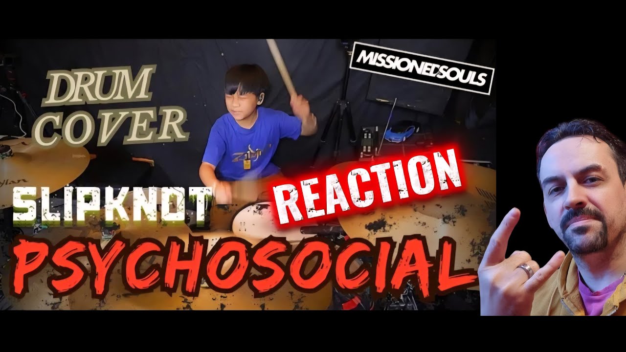 ICE  Slipknot - PSYCHOSOCIAL  Drum Cover REACTION