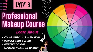 DAY 3 | ❗ONLINE MAKEUP COURSE | COLOR WHEEL 🟣 |Complete SELF Professional Makeup Course