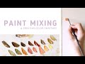 PAINT MIXING | Creating 55 Color Swatches | Using Gamblin Oil Paints