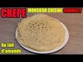 crêpe au lait d&#39;amande - recette MONSIEUR CUISINE CONNECT sans lactose au lait végétal