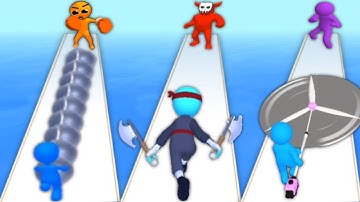 GIANT INCOMING! vs SOLO LEVELNG: HIT & RUN vs STRIMMER MASTER - Triple Game