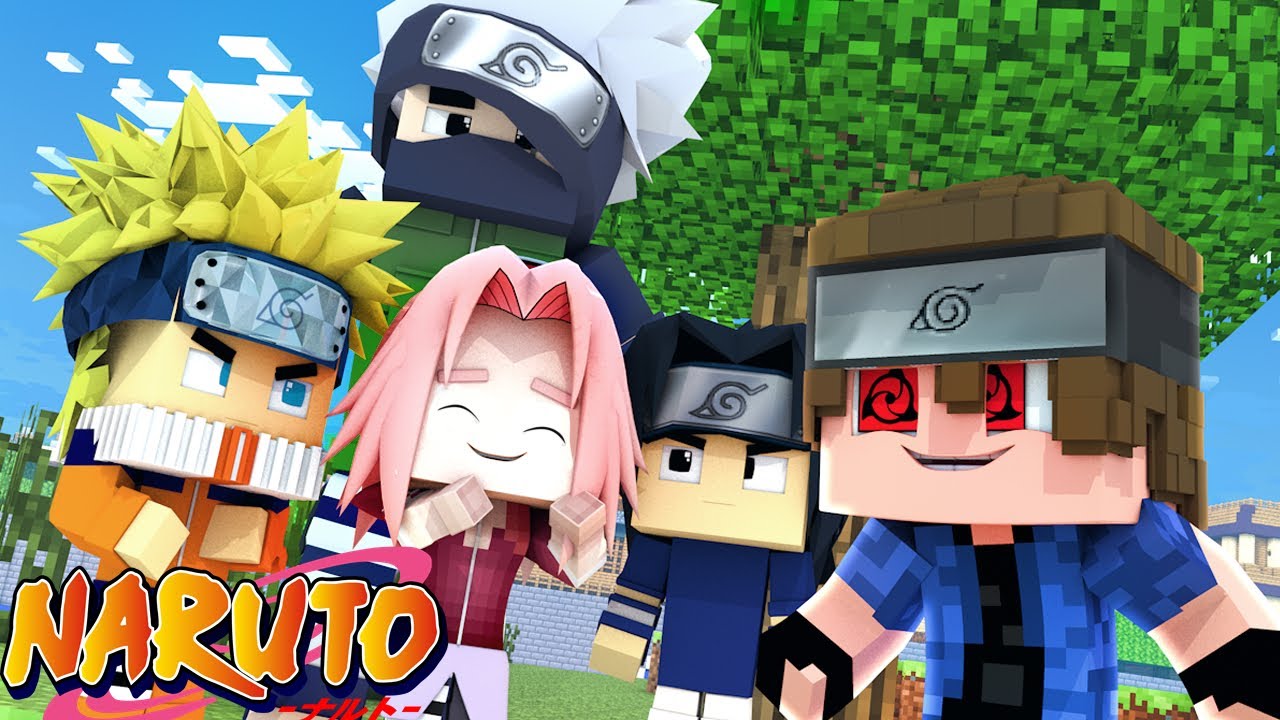 Minecraft : Naruto C #1 - Naruto, Sasuke e Sakura 