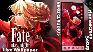 Fate/EXTRA - Nero Claudius - Live Wallpaper & Android setup - Customize your Homescreen - EP123 screenshot 3