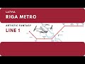 Riga Metro Line 1 Latvia Artistic Fantasy Riga Metro Line 1 Latvia Artistic Fantasy