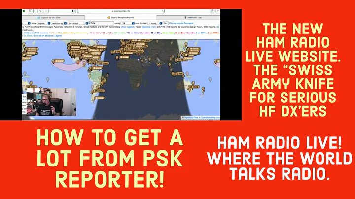 Ham #Radio Live 611 PSK Reporter Tips TX Power Distance Experiment & Ham Radio Live Website Is Here!