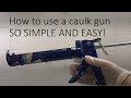 How to use a caulk gun or silicone gun