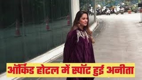 ANITA HASSANANDANI SPOTTED AT ZEE TV