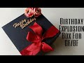 Explosion Box For Birthday||Birthday Explosion Box For GF/BF||Birthday Special Explosion Box||