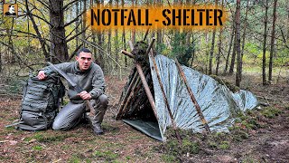 24h NOTFALL SHELTER bauen mit @FritzMeinecke  | Survival Mattin