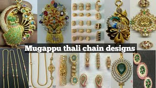 Latest Mugappu Thali Chain With Side Mugapputhali Chain Designs Trendynew Thali Chain Collections