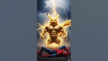 Gymrat Pikachu vs Hulk vs Spiderman vs Ironman #pikachu #gym #shorts