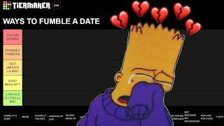 Ways to Ruin a Date, Ranked (TIER LIST)