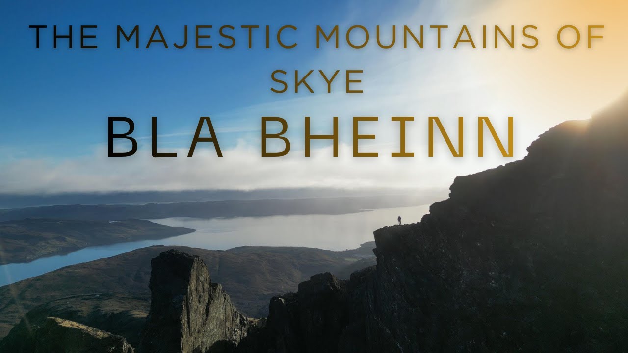 Winter on Bla Bheinn a majestic mountain on the Isle of Skye (the cuillins)