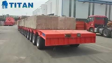 How many tons can TITAN Trailer carry?--Modular Axle Semi Trailer for Sale loading capacity test