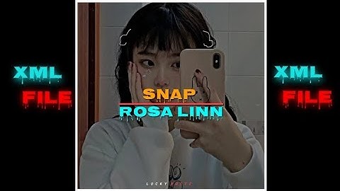 SNAPPING ONE TWO 🎶 ALIGHT MOTION PRESET 📌XML FILE IN DESCRIPTION 🔰