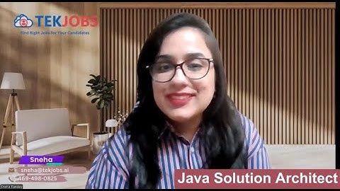 Java Solution Architect 1119 Sneha