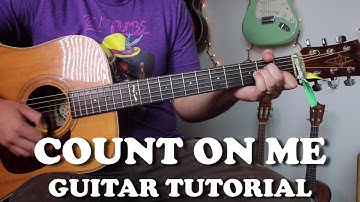 Count On Me - Bruno Mars - Super Easy Beginner Guitar Tutorial