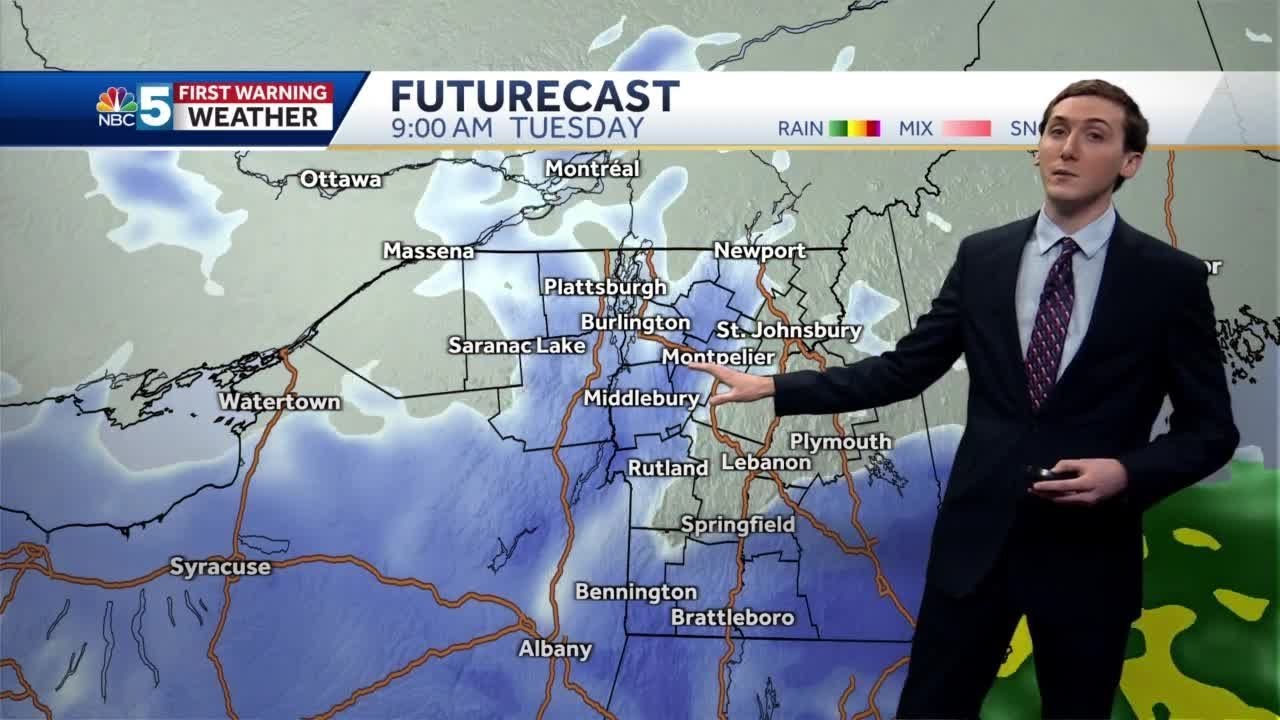 Bright Sunday, Wet Snow Arrives Monday Night (03-12-23) - YouTube