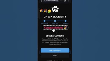 Paws Airdrop CHECK ELIGIBILITY Process | AirDrop Claim #pawsairdrop
