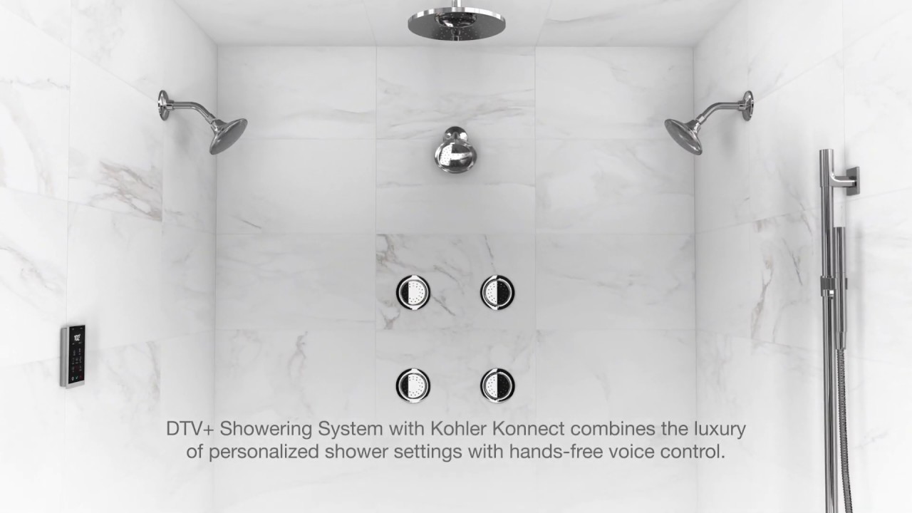 A Very Smart Shower - DTV+ Digital Shower System with Kohler Konnect