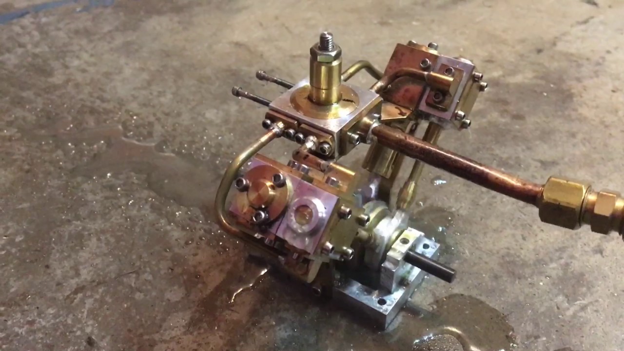 Steam Engine 12 Steam Test of V10/12 Steam Engine - YouTube