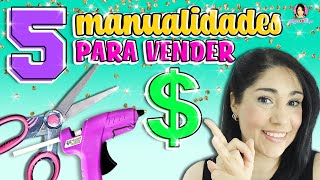 5 Manualidades que puedes ✂  VENDER y GANAR DINERO   desde CASA / Marlene Campos