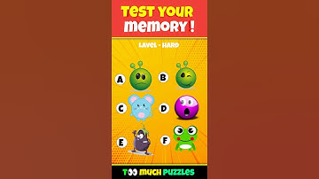 memory test game #13।🤔🧐 riddles and puzzles for IQ test। #shorts