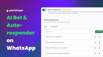 AI Bot & Auto-responder on WhatsApp