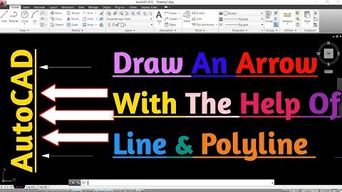 How To Draw An Arrow In AutoCAD || Arrow kaise draw karen AutoCAD me