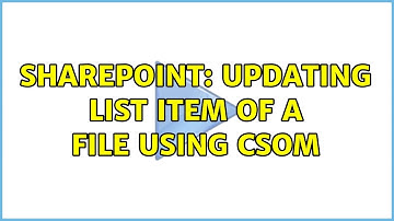 Sharepoint: updating list item of a file using CSOM