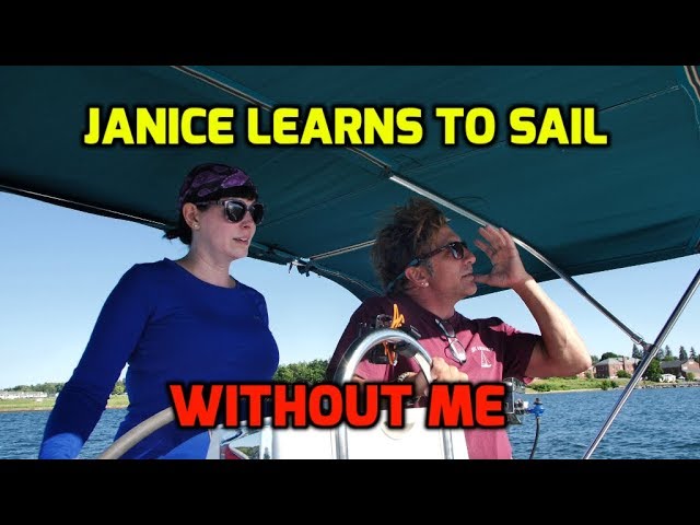 Sailing Instructor tries to teach Janice to Sail, without me.  +SUP Course. Sackets Harbor.  Ep143