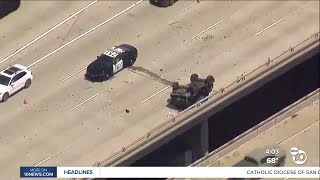 Traffic crash closes northbound I-5 near SeaWorld San Diego