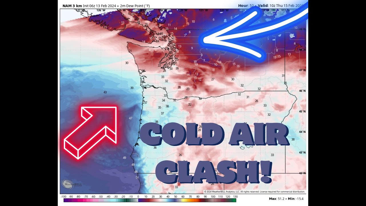 Tricky Forecast as Arctic air makes a pass at the PNW! - YouTube