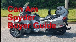 Can Am Spyder Buyer Guide