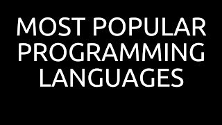 Most Popular Programming Languages