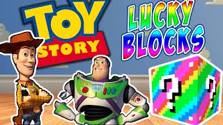 Minecraft RAINBOW LUCKY BLOCK TOY STORY PVP CHALLENGE