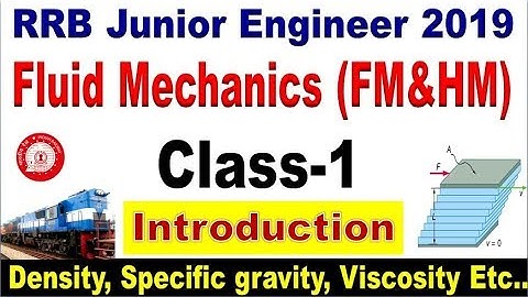 Fluid Mechanics Introduction class-1 with detail for all aspirants By SRINIVASMech