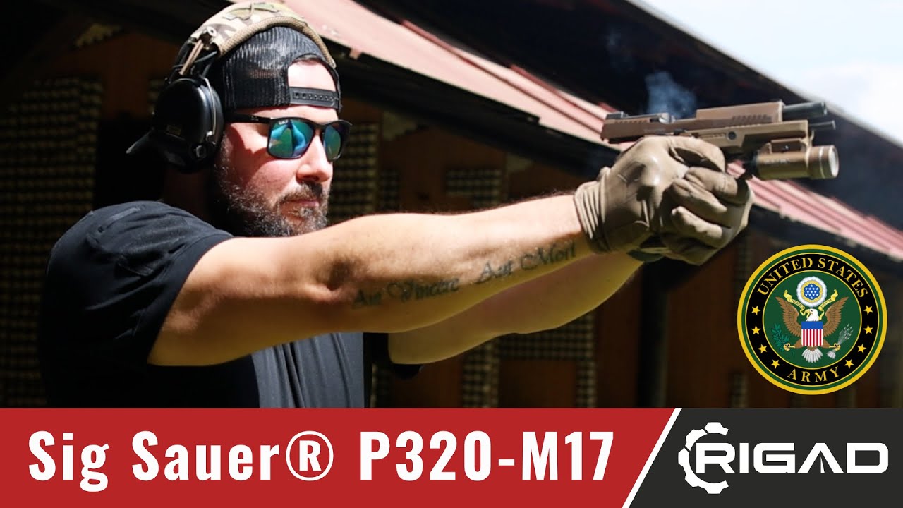 SLUŽEBNÍ PISTOLE US ARMY: Sig Sauer® P320-M17! Jak se z toho střílí? Rigad!