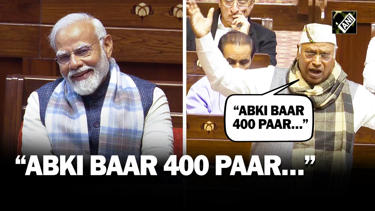 Abki baar 400 paar What made PM Modi chuckle at Congress President Mallikarjuns speech