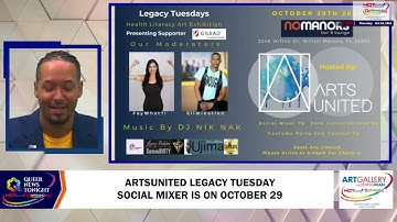 ArtsUnited will be presenting Legacy Tuesday Social Mixer on October 29