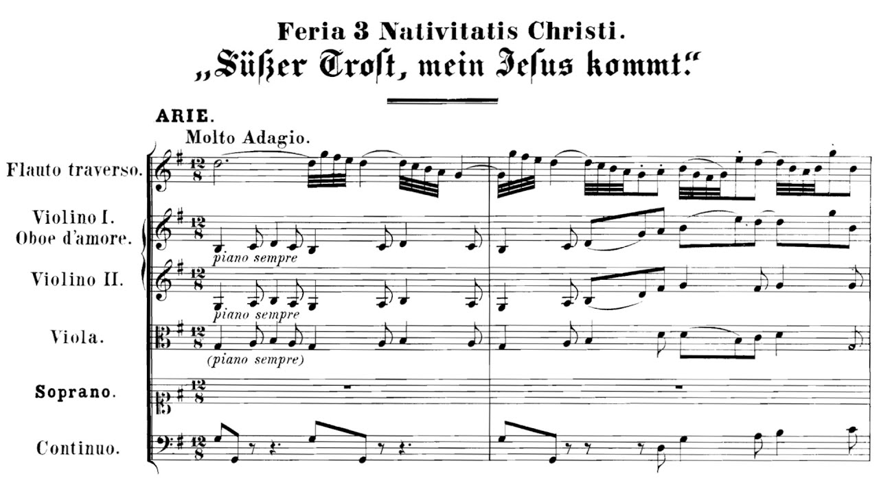 J.S Bach - Cantata: Süsser Trost, mein Jesus kömmt, BWV 151