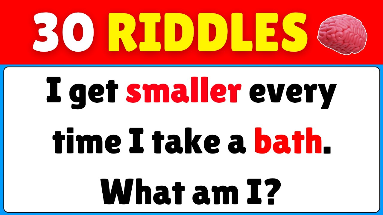 Smart Picture Riddles 30 Tricky Riddles Only Smart People Can Solve π§ || BEST RIDDLE QUIZ π§© ...