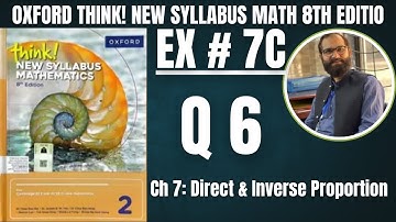 Exercise 7C Question 6 Oxford Think New Syllabus 8th Edition Math D2 Solutions