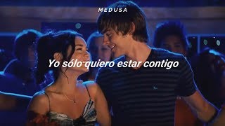 Video thumbnail of "Just wanna be with you — HSM 3 // Lyrics Español"