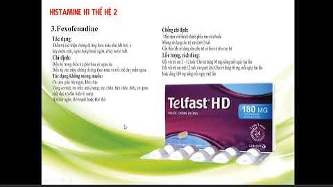 Thực hành thuốc kháng Histamin H1 H2 thuốc chữa di ứng sinh viên trình bày