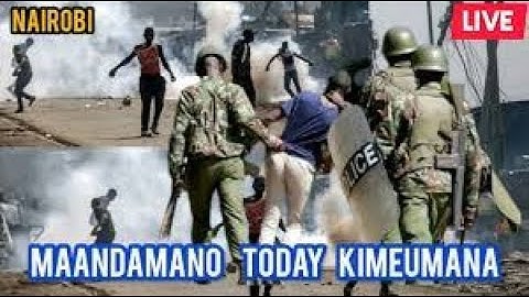 LIVE: BREAKING NEWS NAIROBI CBD Maandamano Tuesday begins officially over Ojwang's death